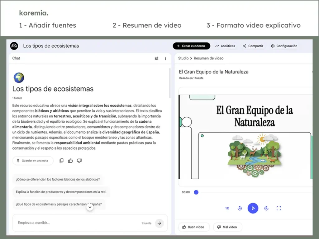 NotebookLM para estudiar con tu hijo. Vídeo explicativo